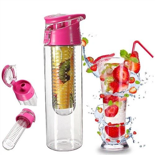 23oz Plastic Fruit Water Bottle